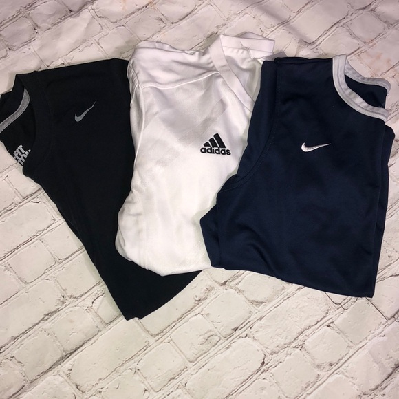 Nike Tops - Athletic Tee’s Bundle, Nike & Adidas! Size S/M